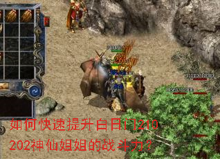 如何快速提升白日门210202神仙姐姐的战斗力? 如何快速提升白日门210202神仙姐姐的战斗力?