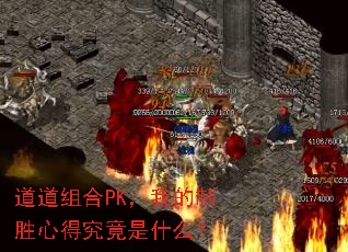 道道组合PK,我的制胜心得究竟是什么? 道道组合PK,我的制胜心得究竟是什么?