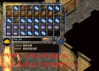 传奇1.80合击私服怎么选?高手玩法攻略求指点? 传奇1.80合击私服怎么选?高手玩法攻略求指点?