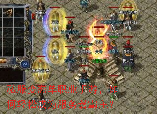 私服变态单职业手游,如何轻松成为服务器霸主? 私服变态单职业手游,如何轻松成为服务器霸主?