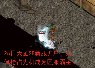 26日天龙SF新服开启:如何抢占先机成为区服霸主? 26日天龙SF新服开启:如何抢占先机成为区服霸主?