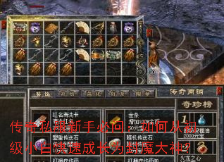 传奇私服新手必问:如何从初级小白快速成长为封魔大神? 传奇私服新手必问:如何从初级小白快速成长为封魔大神?