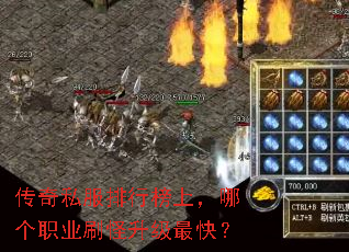 传奇私服排行榜上,哪个职业刷怪升级最快? 传奇私服排行榜上,哪个职业刷怪升级最快?