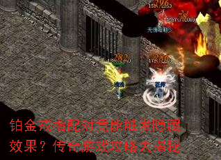 铂金戒指配对竟能触发隐藏效果?传奇游戏攻略大揭秘 铂金戒指配对竟能触发隐藏效果?传奇游戏攻略大揭秘