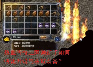 热血传奇三网通新手如何快速升级与获取装备? 热血传奇三网通新手如何快速升级与获取装备?